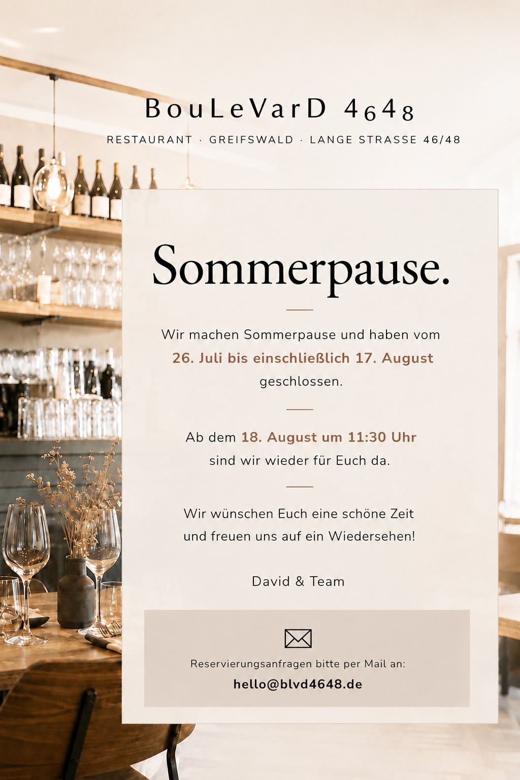 Sommerpause